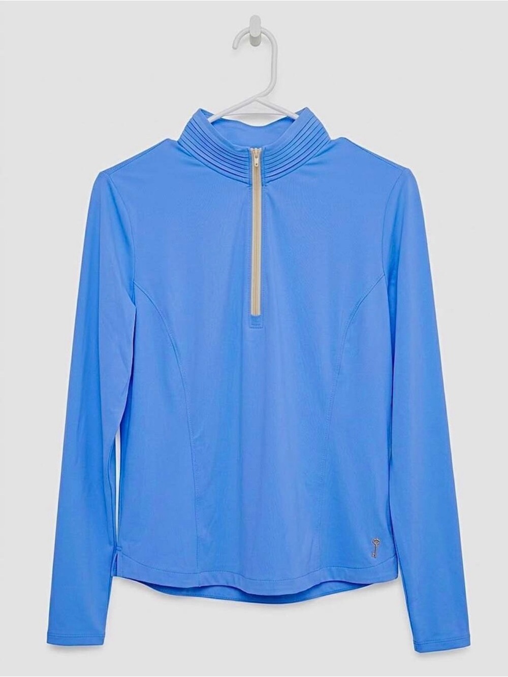 Belyn Key BK Mock Long Sleeve Quarter Zip Golf Pullover Top